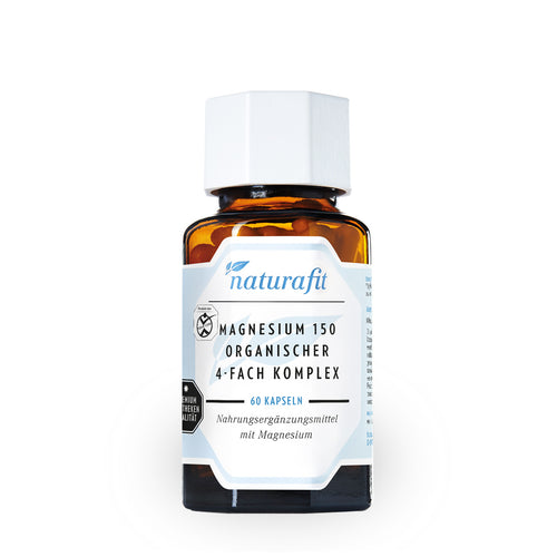 Naturafit Magnesium 150 4-Fach Komplex 60 Kapseln – Nahrungsergänzungsmittel