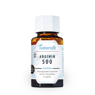 Naturafit Arginin 500 60 Kapseln – Nahrungsergänzungsmittel