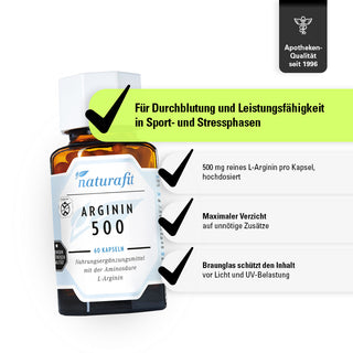 ARGININ 500 – Produkteigenschaften