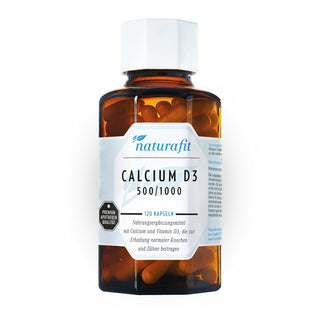 Naturafit Calcium D3 500/1000 120 Kapseln – Nahrungsergänzungsmittel
