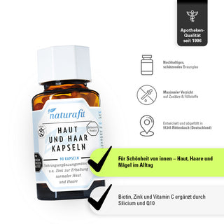 Naturafit HAUT- Und Haarkapseln 90 Kapseln – Produktvorteile und Eigenschaften im Überblick