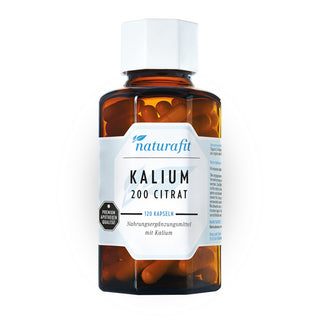 Naturafit Kalium 200 Citrat 120 Kapseln – Nahrungsergänzungsmittel