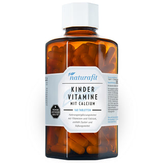 Naturafit Kindervitamine mit Calcium 160 Kapseln – Nahrungsergänzungsmittel
