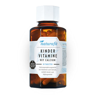 Naturafit Kindervitamine mit Calcium 80 Kapseln – Nahrungsergänzungsmittel