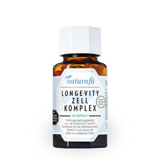 Naturafit Longevity Zell Komplex 60 Kapseln – Nahrungsergänzungsmittel