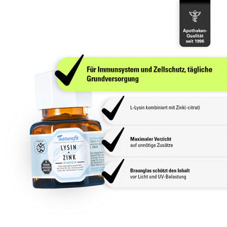 LYSIN + ZINK – Produkteigenschaften