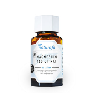 Naturafit Magnesium 130 Citrat 60 Kapseln – Nahrungsergänzungsmittel