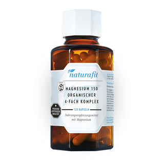Naturafit Magnesium 150 4-Fach Komplex 120 Kapseln – Nahrungsergänzungsmittel