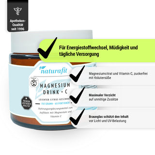 MAGNESIUM DRINK + C – Produkteigenschaften