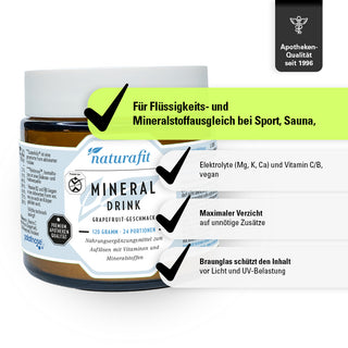MINERALDRINK – Produkteigenschaften