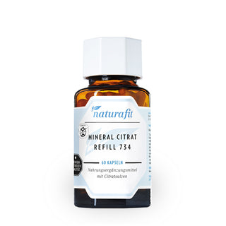 Naturafit Mineral Citrat Refill 734 60 Kapseln – Nahrungsergänzungsmittel