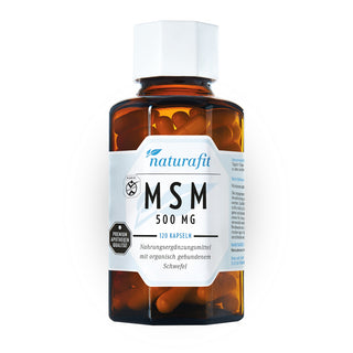 Naturafit MSM 500 mg 120 Kapseln – Nahrungsergänzungsmittel