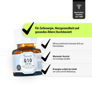 Q10 250 MG NATÜRLICH – Produkteigenschaften