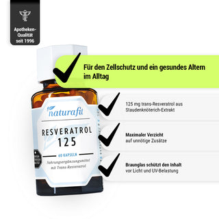 RESVERATROL 125 – Produkteigenschaften