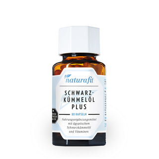 Naturafit Schwarzkümmelöl Plus 80 Kapseln – Nahrungsergänzungsmittel