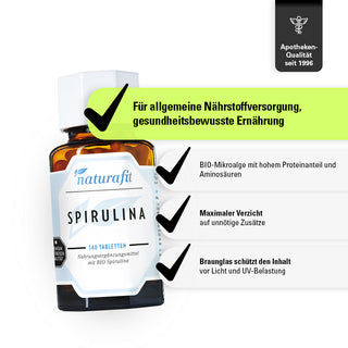 SPIRULINA – Produkteigenschaften