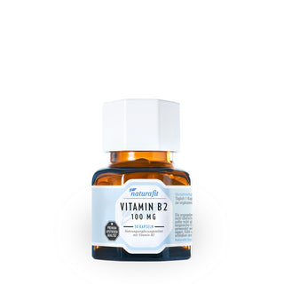 Naturafit Vitamin B2 100 mg 30 Kapseln – Nahrungsergänzungsmittel