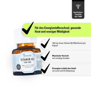 VITAMIN B2 100 MG – Produkteigenschaften