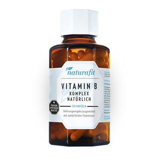 Naturafit Vitamin B Komplex Natürlich 150 Kapseln – Nahrungsergänzungsmittel
