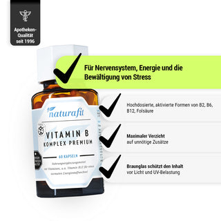VITAMIN B KOMPLEX PREMIUM – Produkteigenschaften