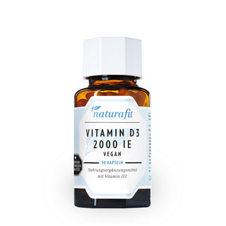 Naturafit Vitamin D3 2000 IE Vegan 90 Kapseln – Nahrungsergänzungsmittel