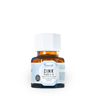 Naturafit Zink Plus C+D 40 Kapseln – Nahrungsergänzungsmittel