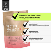 PROTEIN ADVANCED+ Himbeere – Produktmerkmale